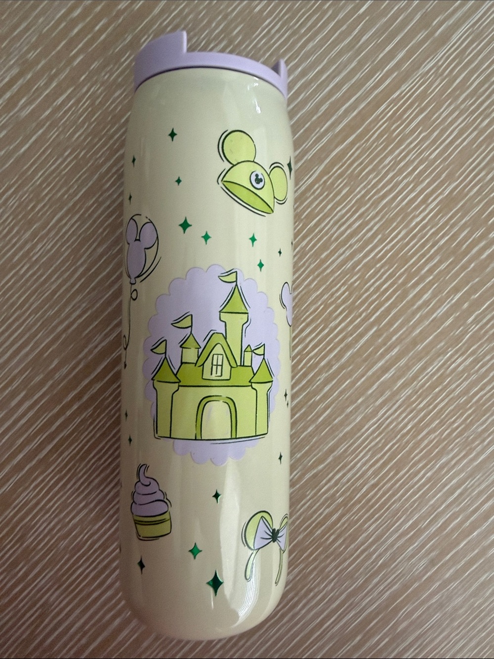 2026 Disney Parks Starbucks Summertime Castle Mickey Ear Steel Travel Tumbler - Picture 10 of 12
